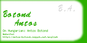 botond antos business card